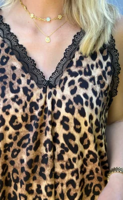 Outlet Kjole - Nellie - Leopard Kjoler