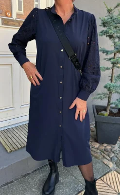 Clearance Kjole - Demi - Navy Blue Kjoler