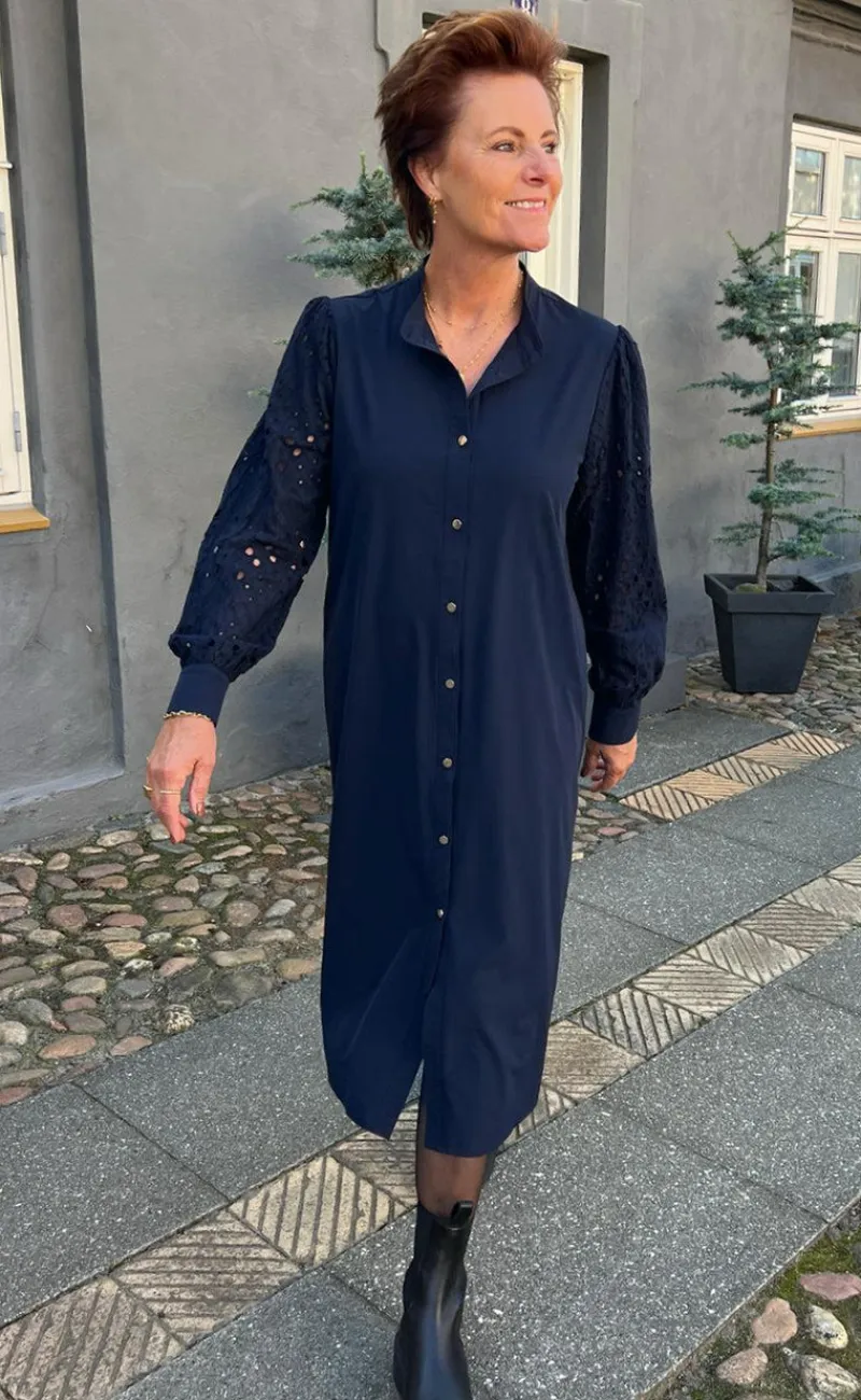 Clearance Kjole - Demi - Navy Blue Kjoler