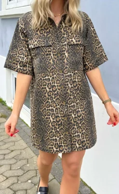 Sale Kjole - Ciska - Leopard Kjoler