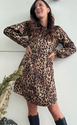 Clearance Kjole - Hazel - Leopard Kjoler