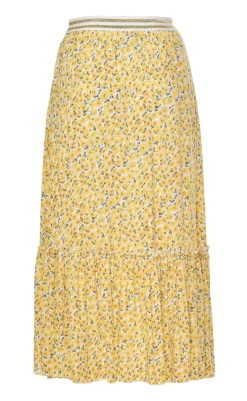 Sale Nederdel - Hanna - Yellow Flower Nederdele
