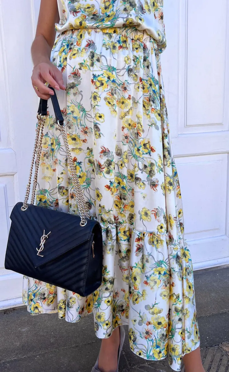 Discount Nederdel - Hanna - White Summer Nederdele