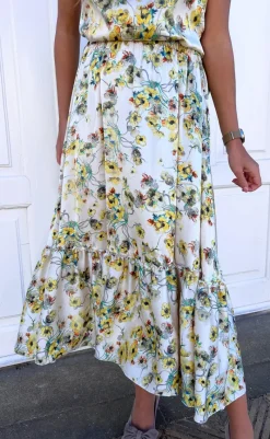 Discount Nederdel - Hanna - White Summer Nederdele