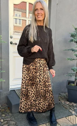 Clearance Nederdel - Nellie - Leopard Nederdele
