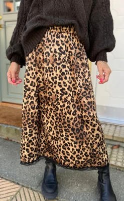 Clearance Nederdel - Nellie - Leopard Nederdele