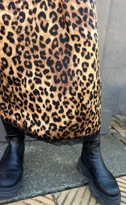 Clearance Nederdel - Nellie - Leopard Nederdele