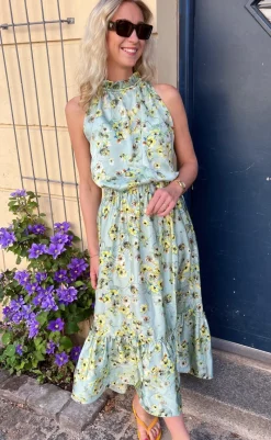 Clearance Nederdel - Hanna - Green Summer Nederdele