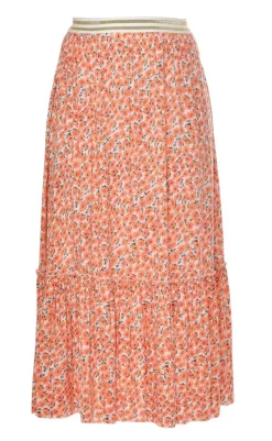 Sale Nederdel - Hanna - Peach Flower Nederdele