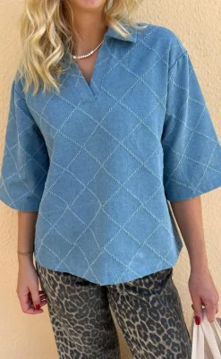 Best Polo / Skjorte - Patricia - Trendy Denim Skjorter
