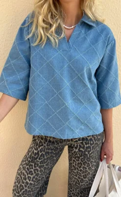 Best Polo / Skjorte - Patricia - Trendy Denim Skjorter