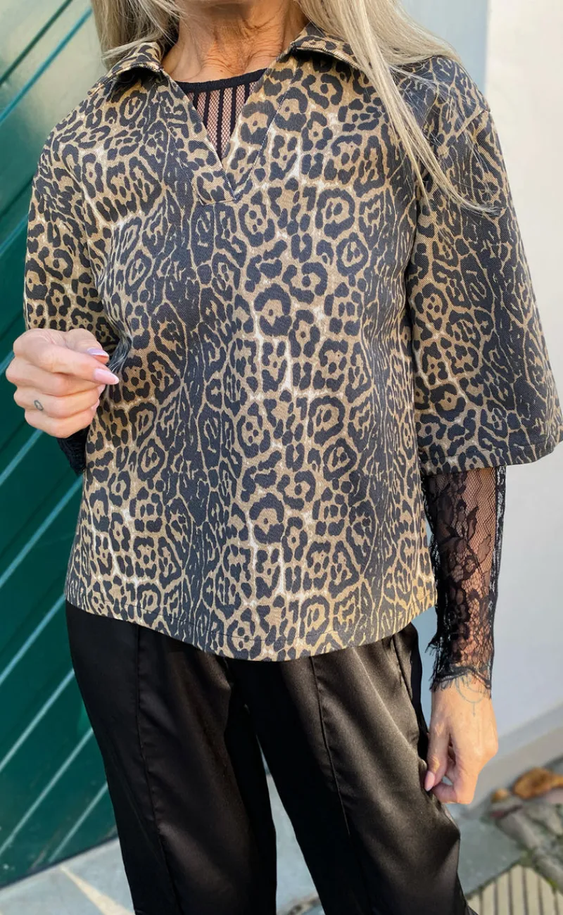 Discount Polo / Skjorte - Patricia - Leopard Skjorter