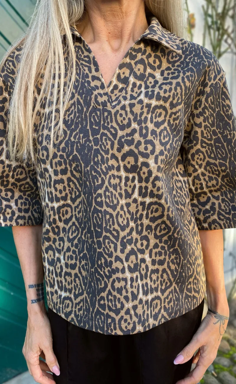 Discount Polo / Skjorte - Patricia - Leopard Skjorter