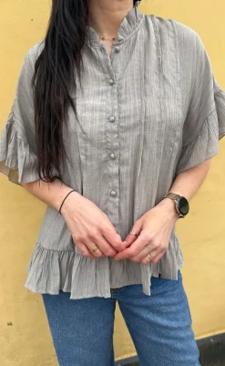 Online Skjorte - Michela - Greyish Skjorter