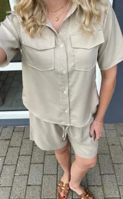 Skjorte - Amalie SL - Sand Skjorter