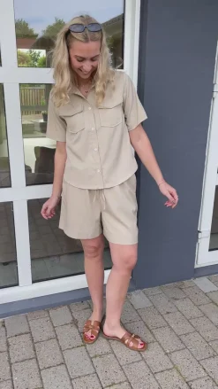 Skjorte - Amalie SL - Sand Skjorter