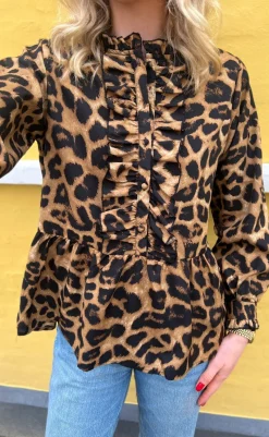 Online Skjorte - Evie - Leopard Skjorter