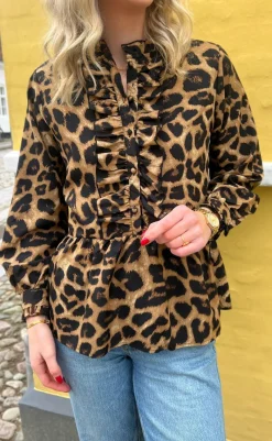 Online Skjorte - Evie - Leopard Skjorter