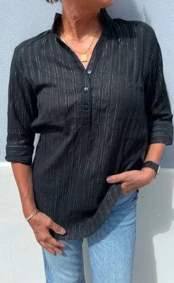 Best Skjorte - Simona - Black Lurex Skjorter