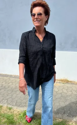 Best Skjorte - Simona - Black Lurex Skjorter