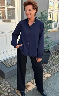 Discount Skjorte - Annali - Navy Blue Skjorter