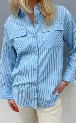 Skjorte - Simili - Blue Striped Skjorter
