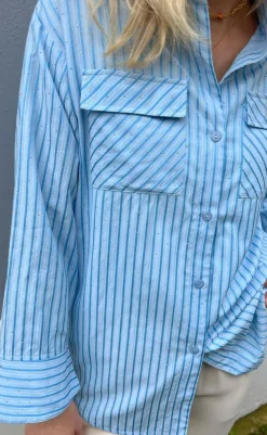 Skjorte - Simili - Blue Striped Skjorter