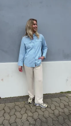 Skjorte - Simili - Blue Striped Skjorter