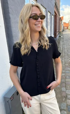 New Top - Catja - Black T-shirts & Toppe