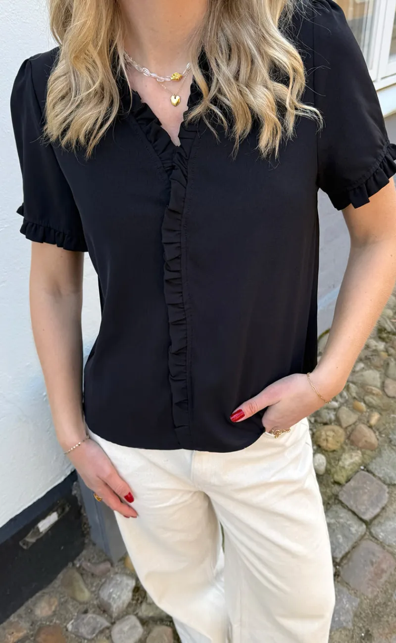 New Top - Catja - Black T-shirts & Toppe
