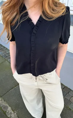 New Top - Catja - Black T-shirts & Toppe