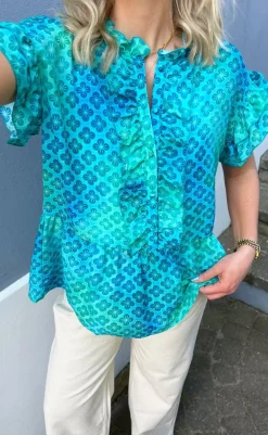 Sale Top - Freya - Aqua T-shirts & Toppe