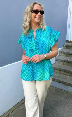 Sale Top - Freya - Aqua T-shirts & Toppe