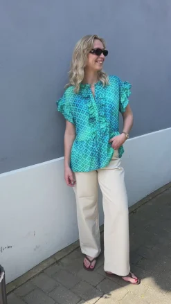 Sale Top - Freya - Aqua T-shirts & Toppe