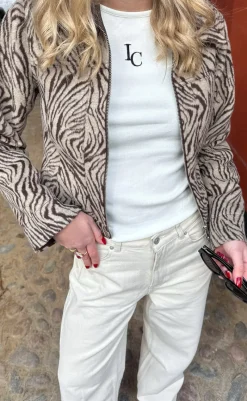 Top - Lea Logo - Off White T-shirts & Toppe