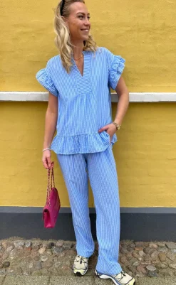 Best Top - Winnie - Blue Striped T-shirts & Toppe