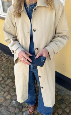 Online Trenchcoat - Louisa Long - Beige Jakker & Frakker|Alt Overtøj