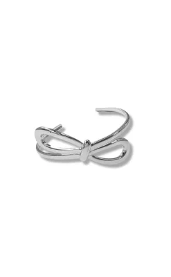 New Armbånd - Chunky Bow - Silver Colour Smykker