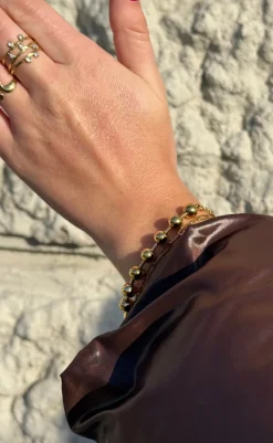 Best Armbånd - Chunky Bobble - Gold Colour Smykker