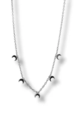 Halskæde - Oslo Moon - Silver Colour Smykker
