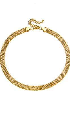 Discount Halskæde - Patricia - Gold Colour Smykker