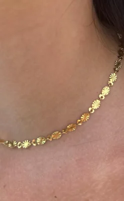 Halskæde - Varna Sun - Gold Colour Smykker