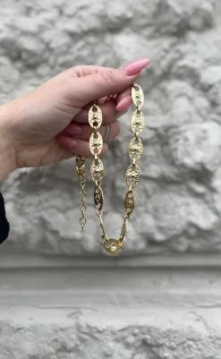 Outlet Halskæde - Elisabeth - Gold Colour Smykker