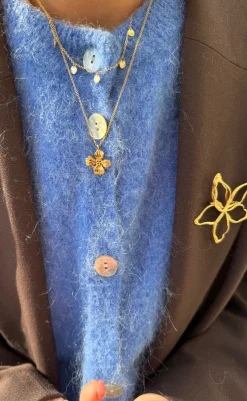 Clearance Halskæde - Shiny Drop - Gold Colour Smykker