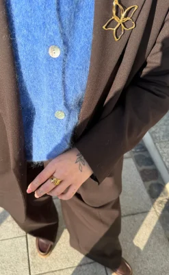 Clearance Halskæde - Shiny Drop - Gold Colour Smykker