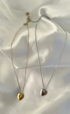 Outlet Halskæde - Houston Heart - Silver Colour Smykker