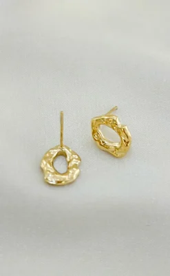 Online Øreringe - Augusta - Gold Colour Smykker