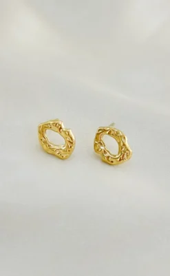 Online Øreringe - Augusta - Gold Colour Smykker