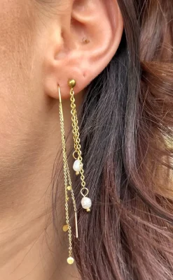 New Øreringe - Malibu - Gold Colour Smykker