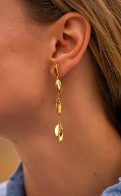 Outlet Øreringe - Californien - Gold Colour Smykker